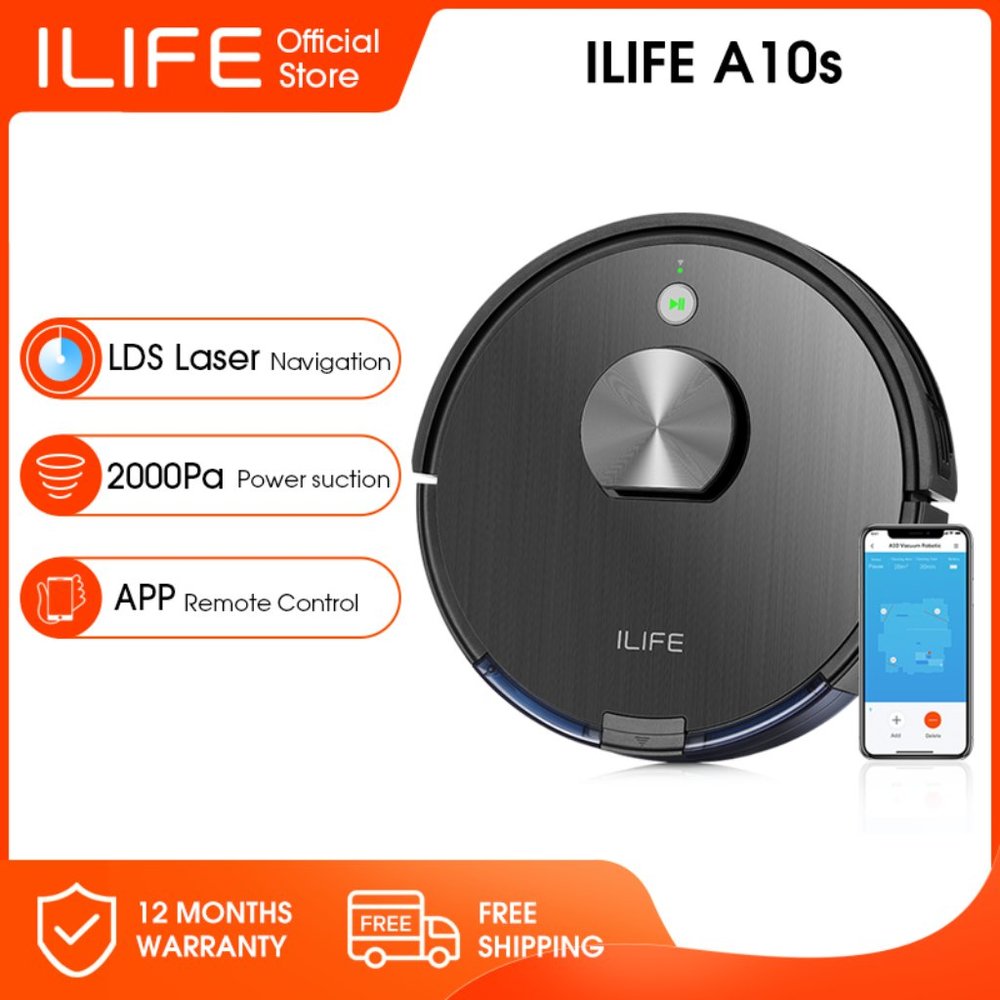 ILIFE A10s/L100/A10 Mop Robot Vacuum Cleaner,Laser System,WIFI APP Control,Sweep